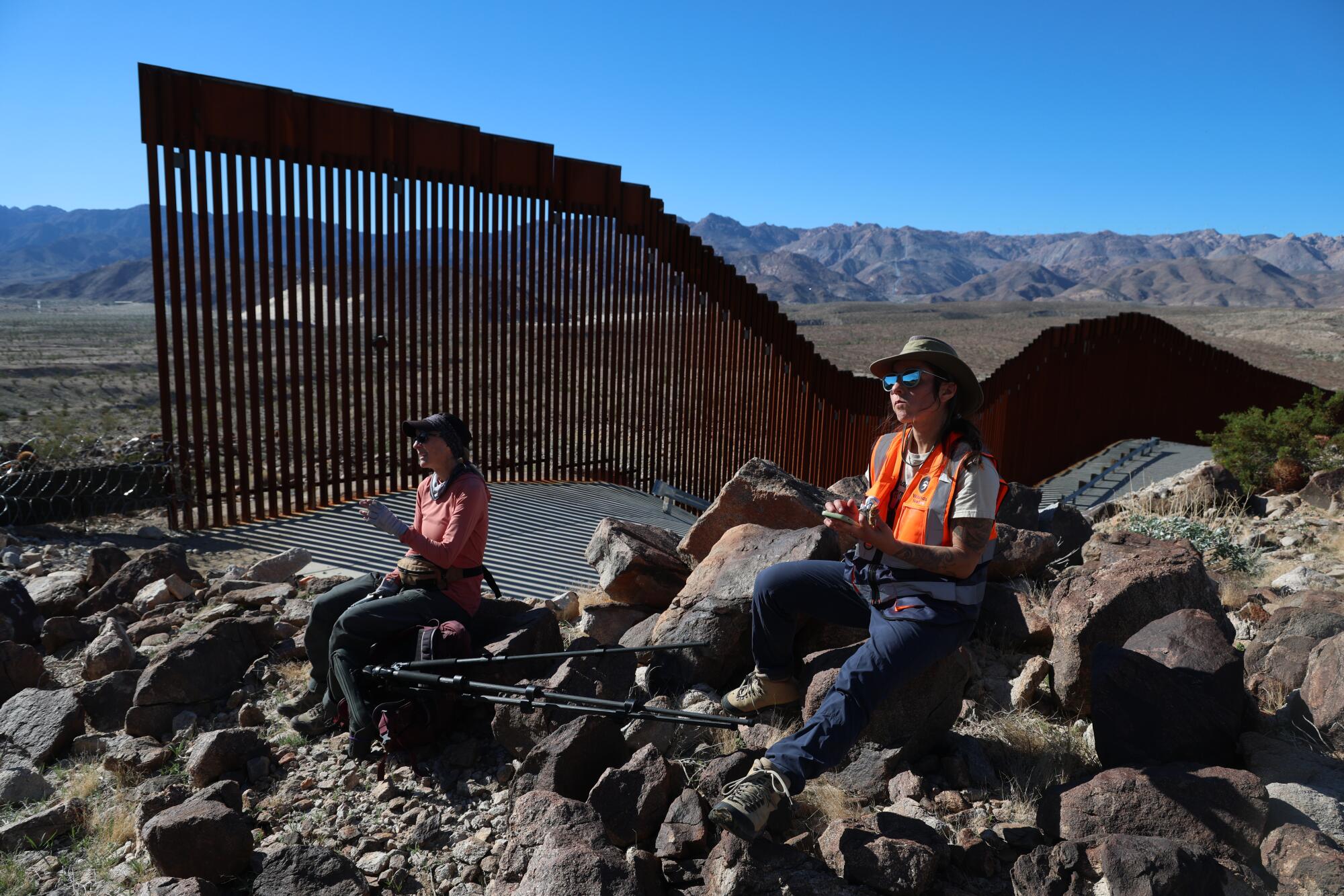 Razor wire has been laid down near the U.S.-Mexico border in the Jacumba Wilderness.