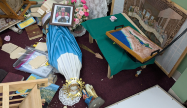 Justice Department probing vandalism of Catholic school in California