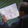 Texas Republican state Sen. Pete Flores looks over the state’s redrawn congressional map at the Texas Capitol in Austin in August.