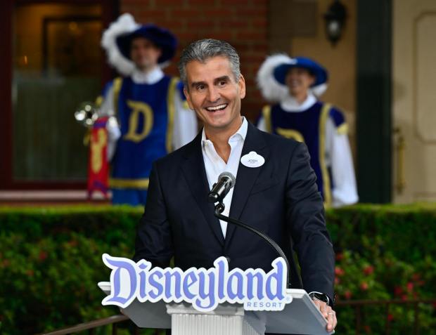 Josh D'Amaro, Chairperson of Walt Disney Parks and Resort, during a window dedication ceremony along Main Street, U.S.A. inside Disneyland in Anaheim, CA, on Friday, April 28, 2023. (Photo by Jeff Gritchen, Orange County Register/SCNG)
