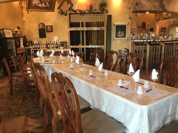 A tasting table at Filipo Marc Winery in Clinton Township. (Photo courtesy of Filipo Marc Winery)