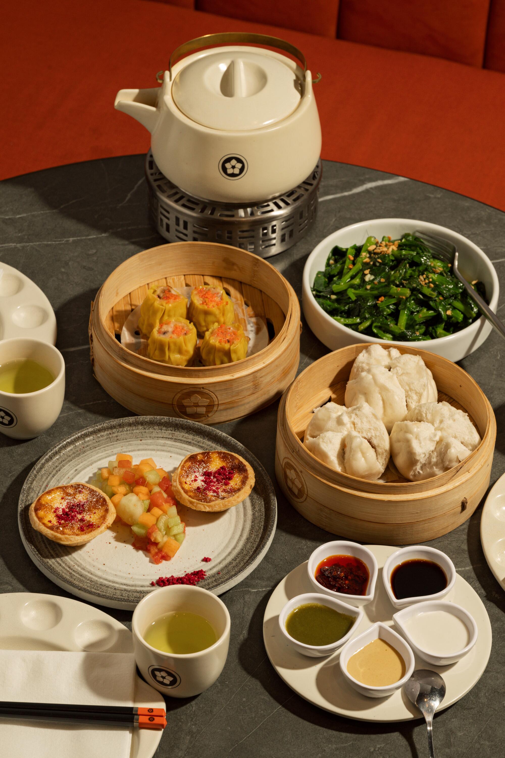 A spread of dim sum from Palette Dim Sum & Seafood in Tustin