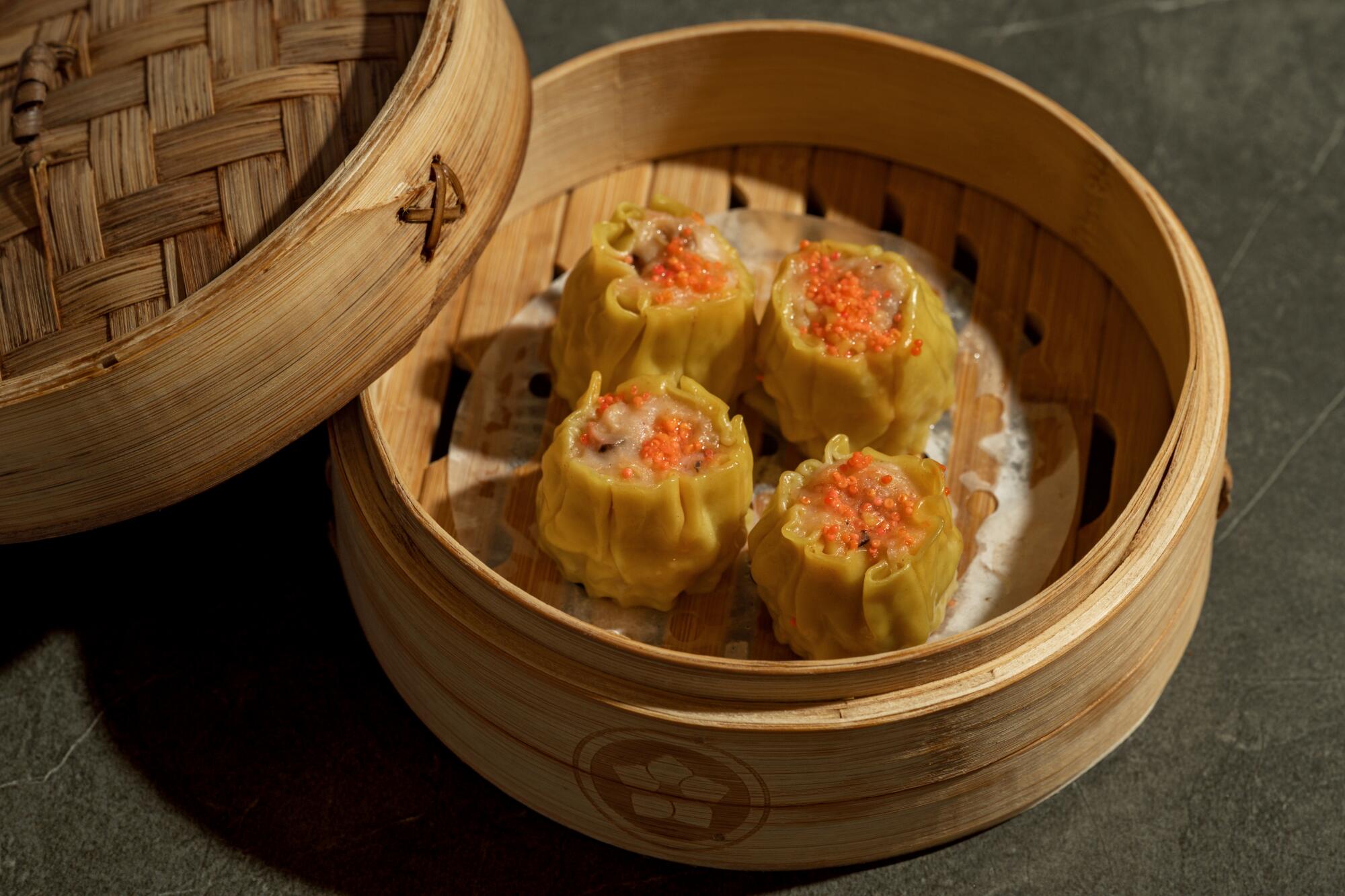 An order of shumai from Palette Dim Sum in Tustin. 