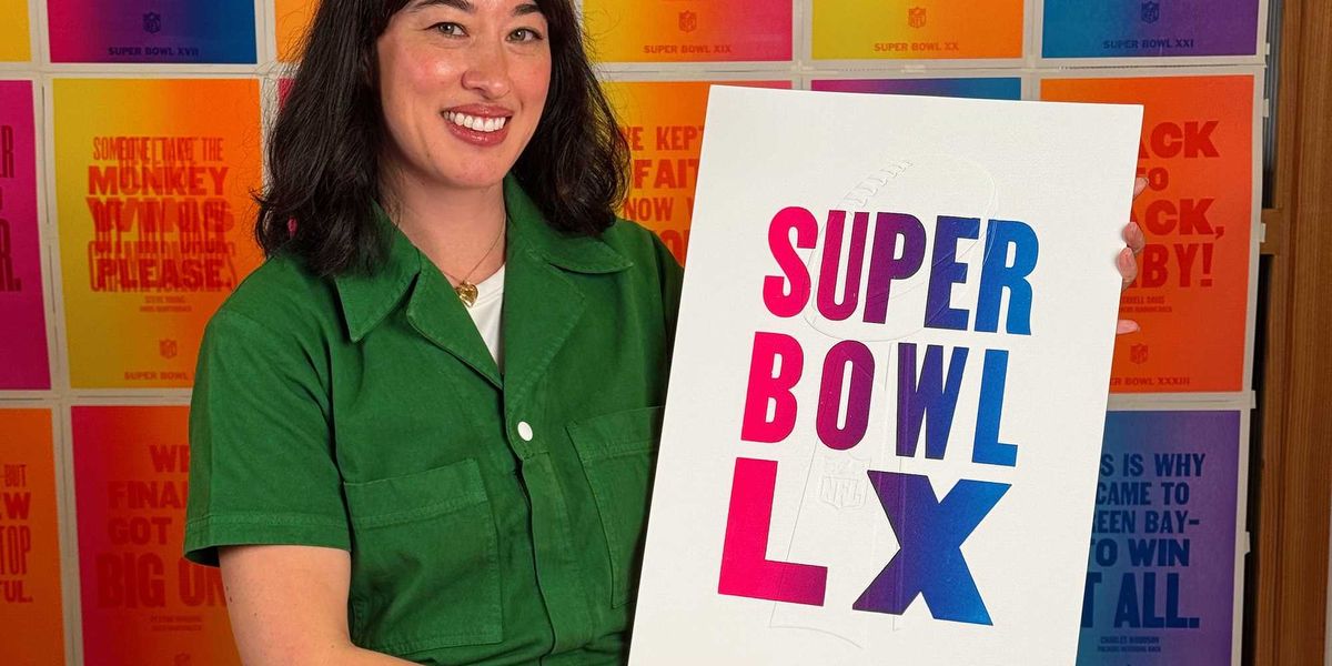 Bay Area artist Erin Fong has already won Super Bowl LX.