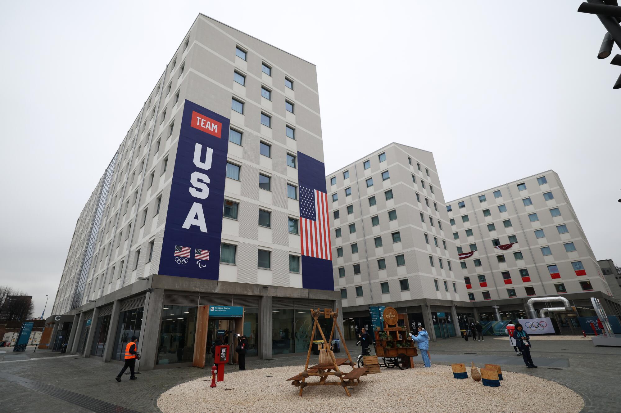Where athletes from the United States will be staying in the Olympic Village during the Milan-Cortina Olympics.