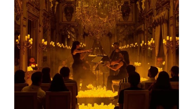 The popular Candlelight concert series will return to Los Angeles on Dec. 18 and Jan. 11 with a new program celebrating the music of The Beatles, performed by the Orchid Quartet at Zipper Concert Hall.(Photo courtesy of Fever)