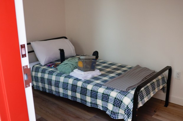 San Jose's last emergency interim housing site at the VTA's Cerone Yard in San Jose, Calif., on Thursday, Feb. 5, 2026. (Shae Hammond/Bay Area News Group)