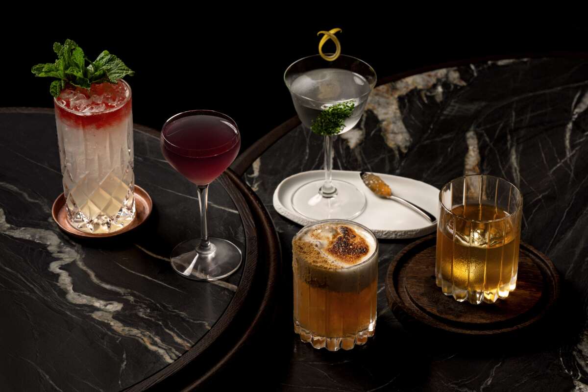 Cocktails at Napa Rose at Disney's Grand Californian Hotel & Spa in Anaheim.