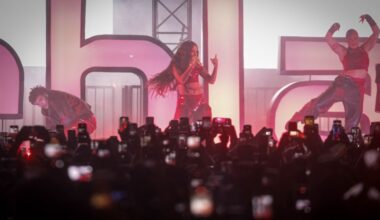 Kehlani performs at San Jose City Hall ahead of Super Bowl 60