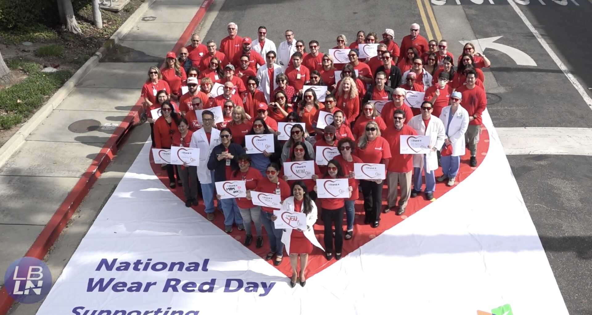 Giant Human Heart Formation Highlights Women’s Heart Health in Long Beach