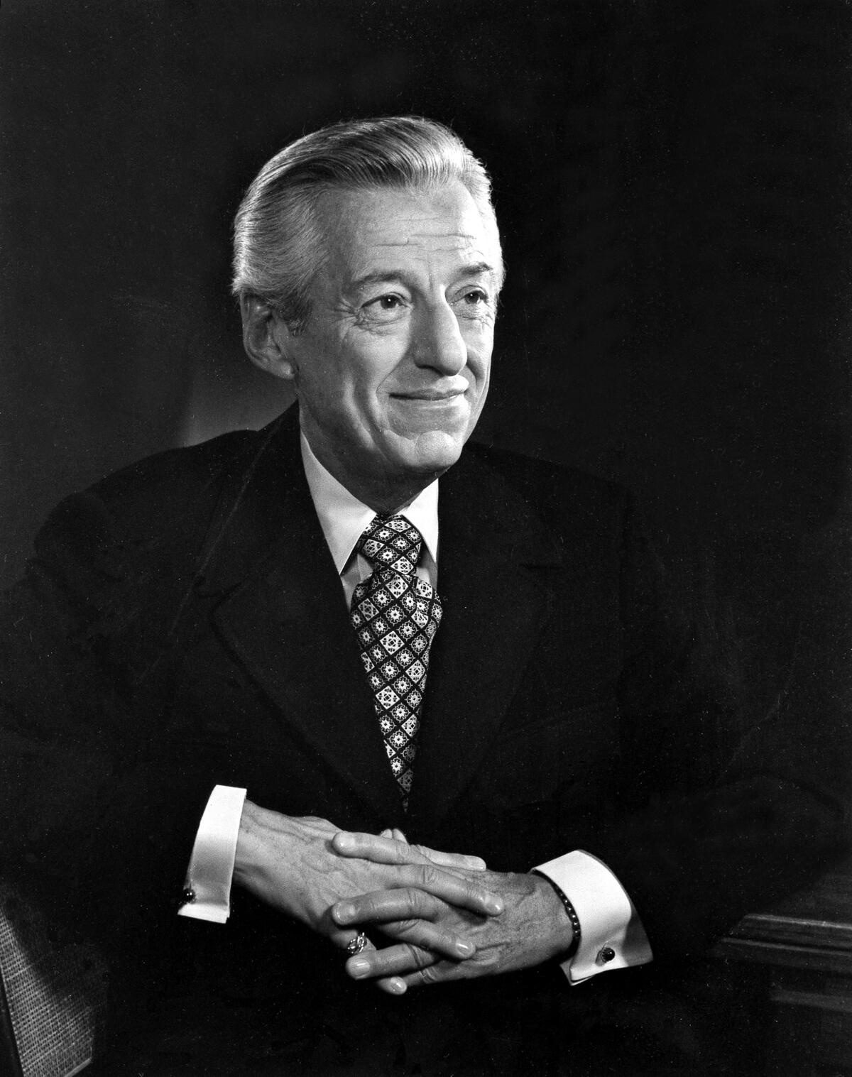 Lew R. Wasserman, chairman of MCA's board of directors since 1973, is shown in Dec. 1976.