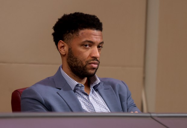 City Council President Kevin Jenkins listens during an Oakland City Council meeting at City Hall in Oakland, Calif., on Tuesday, Dec. 16, 2025. The Oakland City Council voted 7-1 to award Flock Safety a new contract to maintain an existing network of 300 cameras in the city. (Jane Tyska/Bay Area News Group)