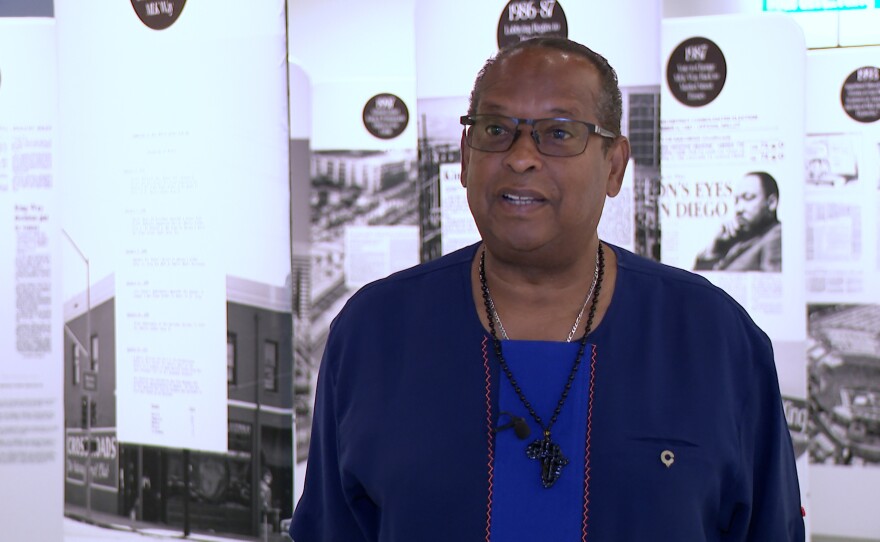 Gaidi Finnie, the executive director of the San Diego African American Museum of Fine Art, is shown at the San Diego History Center on Feb. 4, 2026.