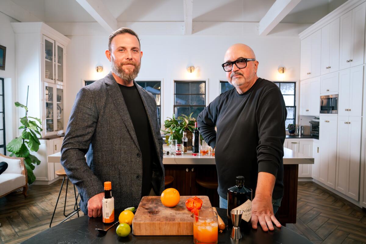 Nick Pacific, vice president of Katella Commons operation and chef Rémi Lauvand.