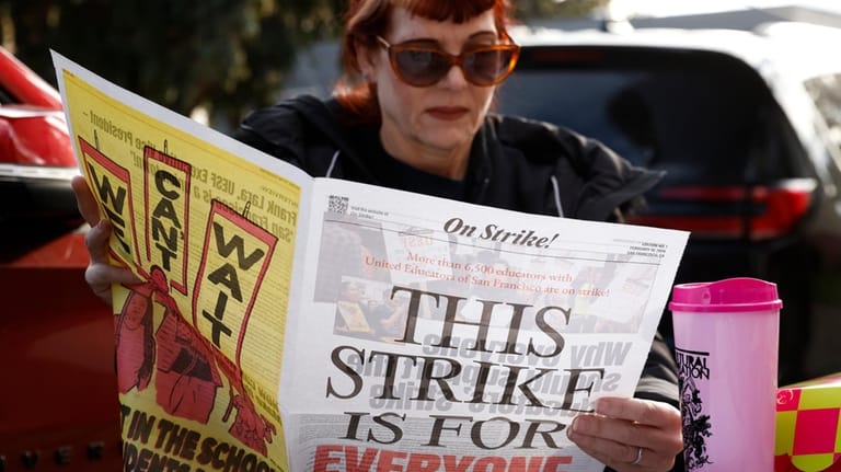 Bret Harte Elementary Stacey Gonzalez TK teacher reads a United...