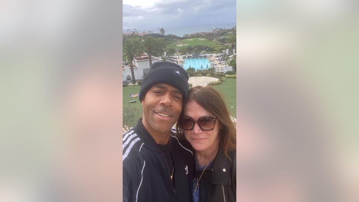 Kim Delaney and partner James Morgan