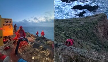 Vehicle plunges 500 feet off Big Sur cliff, 1 person dead in California