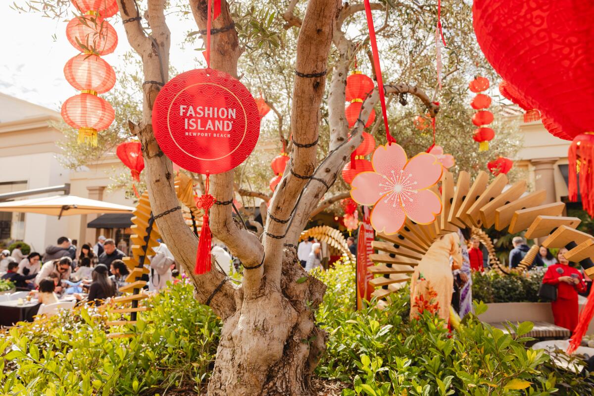 The Garden of Good Fortune welcomes visitors to Fashion Island this Lunar New Year season.