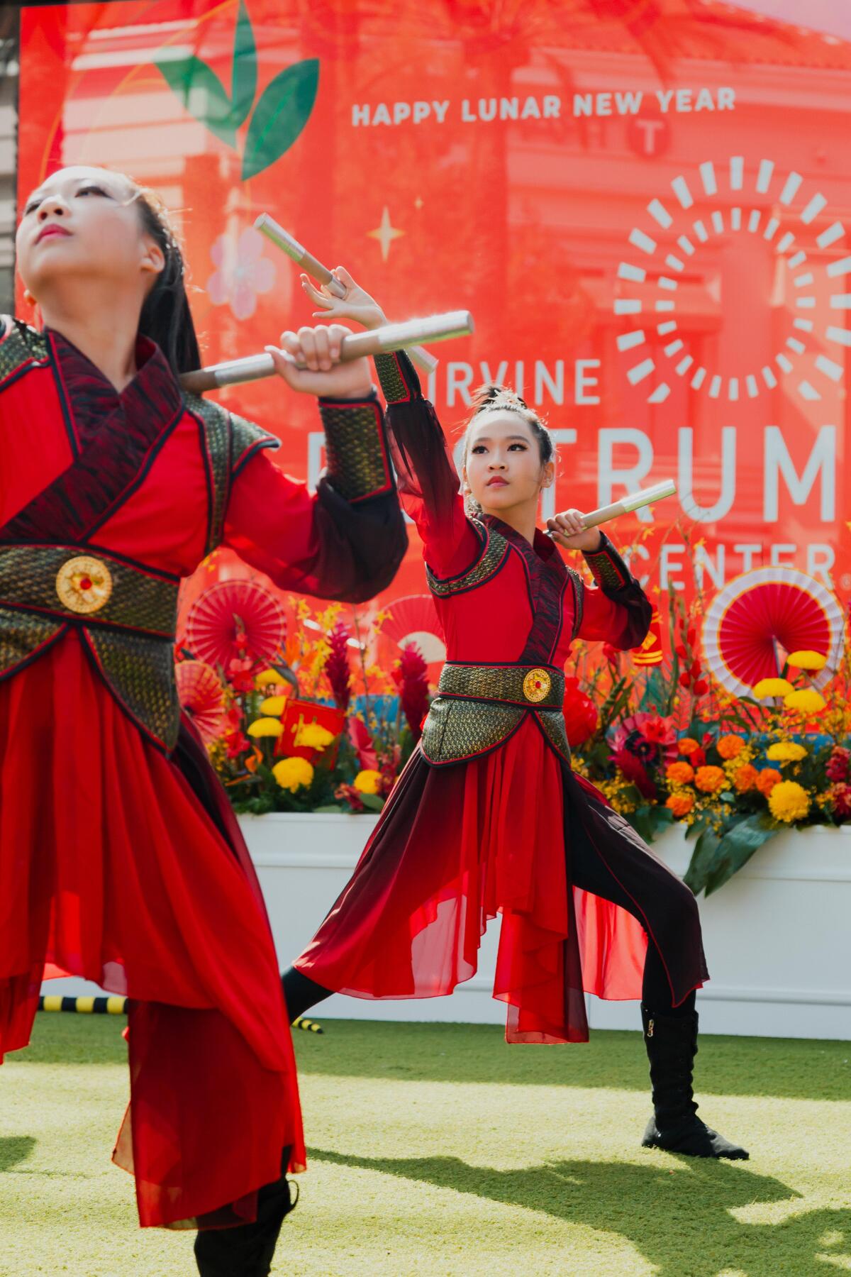 View of Lunar New Year Celebration 2025 at Irvine Spectrum Center.