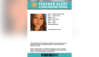 Woman missing from indigenous community last seen in San Francisco