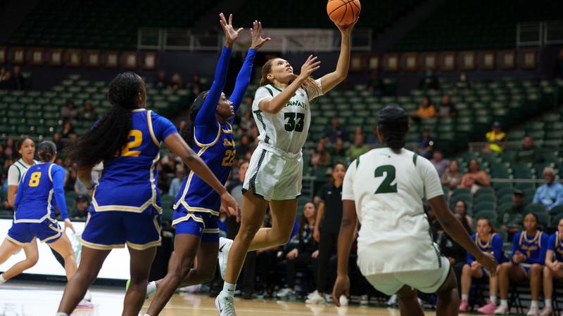 Women's Basketball Fends Off Cal State Bakersfield