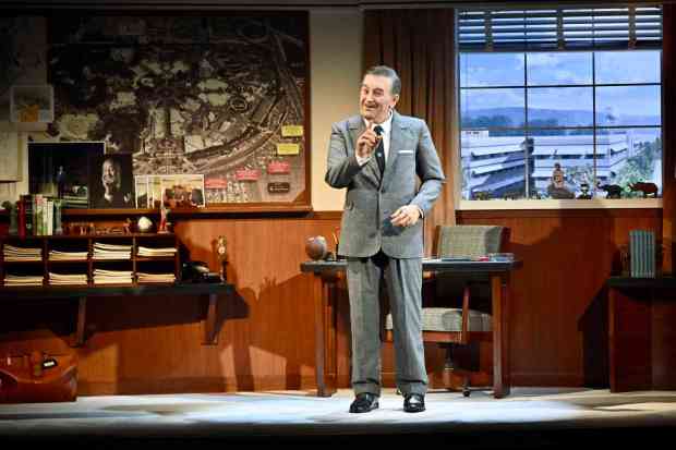 An Audio-Animatronics of Walt Disney greets visitors to the Main Street Opera House during "Walt Disney - A Magical Life" inside Disneyland on July 14, 2025, in Anaheim, CA. ￼ (Photo by Jeff Gritchen, Orange County Register/SCNG)