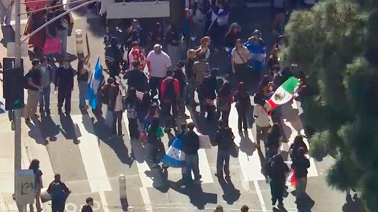 Federal agent injured in anti-ICE protest attack in downtown Los Angeles