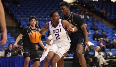 San Jose, CA  Feb.14,  2026:  Then Lopes top San Jose State 79-94 at Provident Credit Union Event Center in San Jose, CA.   David Kadlubowski/GCU