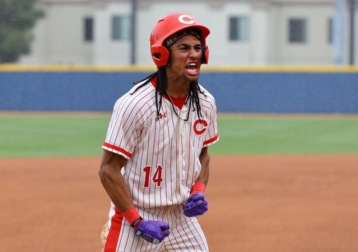 Corona's Anthony Murphy is fired up.