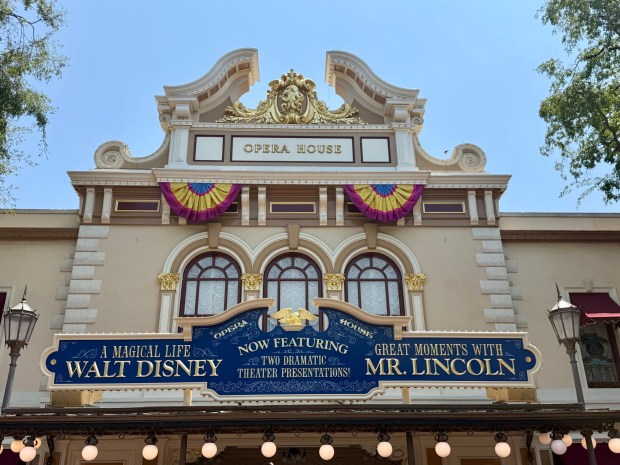 Walt Disney now she's top billing with Abraham Lincoln on the Main St., Opera House as Disney unveils ￼an Audio-Animatronics of Walt Disney during "Walt Disney - A Magical Life" inside Disneyland on July 14, 2025, in Anaheim, CA. ￼ (Photo by Jeff Gritchen, Orange County Register/SCNG)