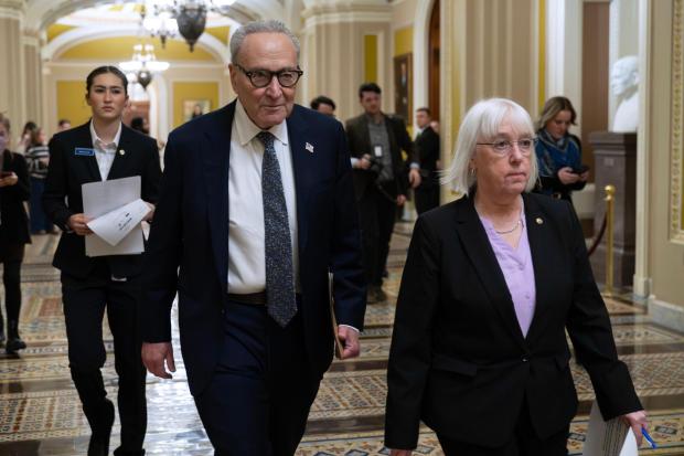 Senate Minority Leader Chuck Schumer and Sen. Patty Murray.