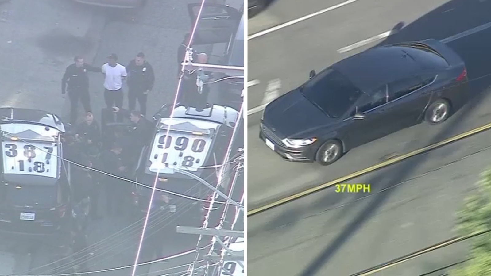 Shooting suspect in custody after leading police on pursuit in Inglewood area
