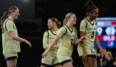 Roberts-Adams Scores Career-High; Luehring Nears Triple Double as Oakland Outlasts PFW