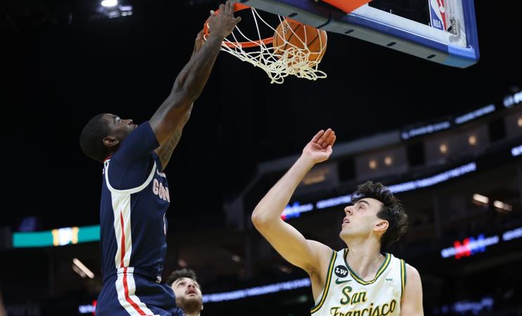 No. 11 Gonzaga Rolls Past San Francisco 80-59