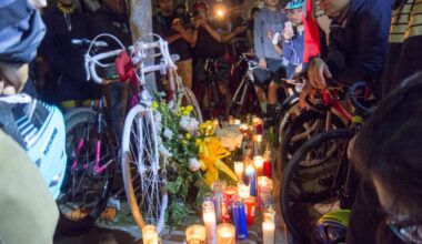 Ghost bike placement tonight for pregnant woman killed in Playa, and memorial ride Sunday for Long Beach hit-and-run victim
