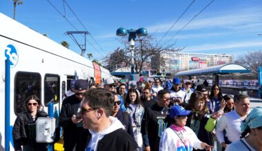 Super Bowl sets South Bay public transit ridership record
