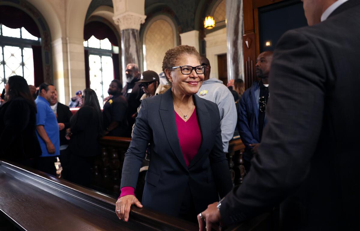Los Angeles Mayor Karen Bass