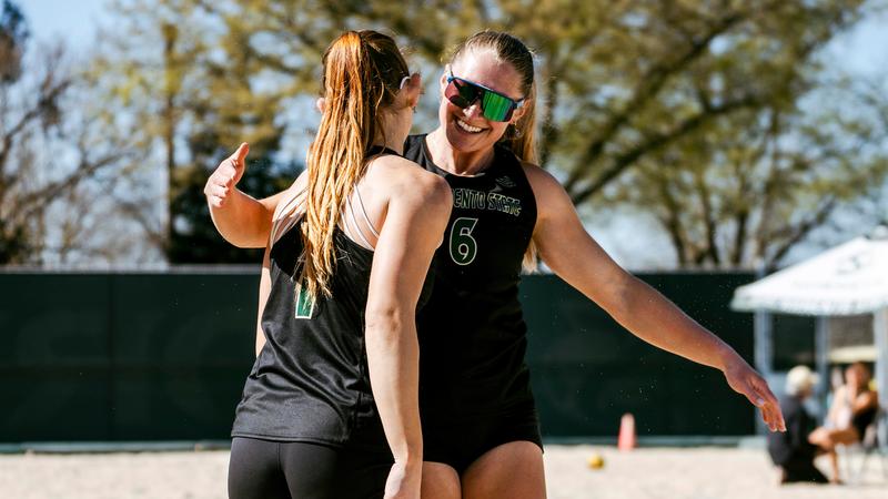 BEACH VOLLEYBALL OPENS SEASON WITH VICTORIES OVER PORTLAND AND CHAMINADE