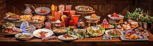 Boysenberry Festival Tasting Card menu items available at Knott's Berry Farm. (Courtesy of Knott's Berry Farm)