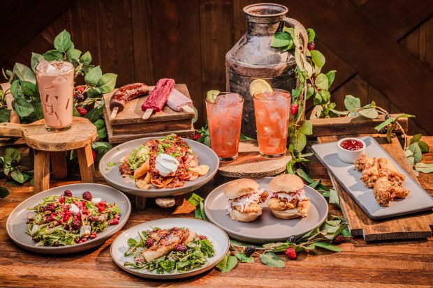 Knott's Boysenberry Festival Tasting Card menu items available at Mrs. Murphy's. (Courtesy of Knott's Berry Farm)