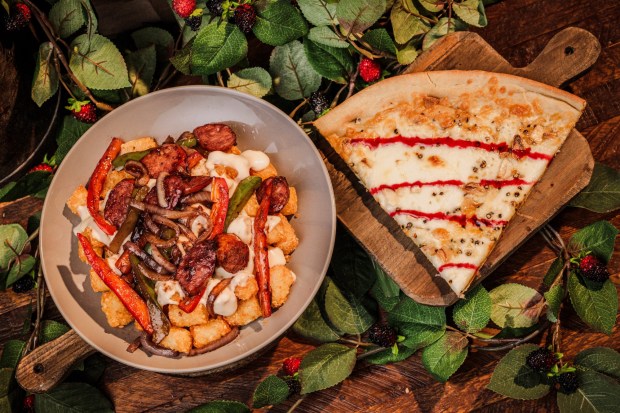 Knott's Boysenberry Festival A La Carte menu items available at Calico Tater Bites. (Courtesy of Knott's Berry Farm)