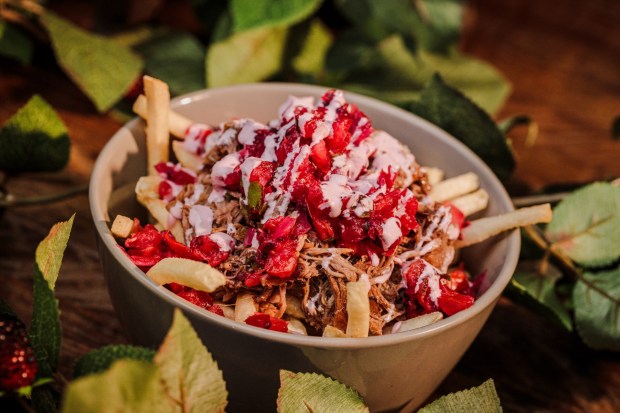 Knott's Boysenberry Festival A La Carte menu items available at Papas Mexicanas. (Courtesy of Knott's Berry Farm)