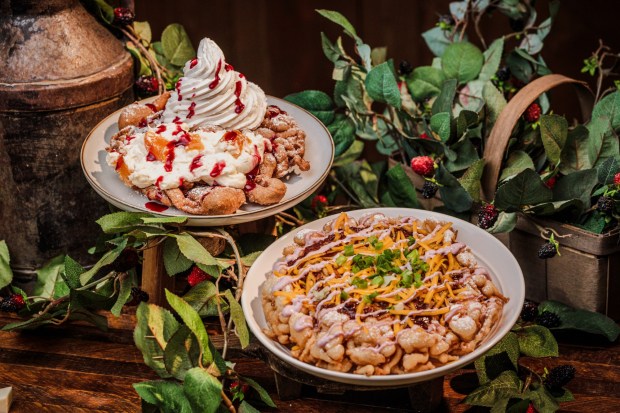 Knott's Boysenberry Festival A La Carte menu items available at Cable Car Kitchen. (Courtesy of Knott's Berry Farm)