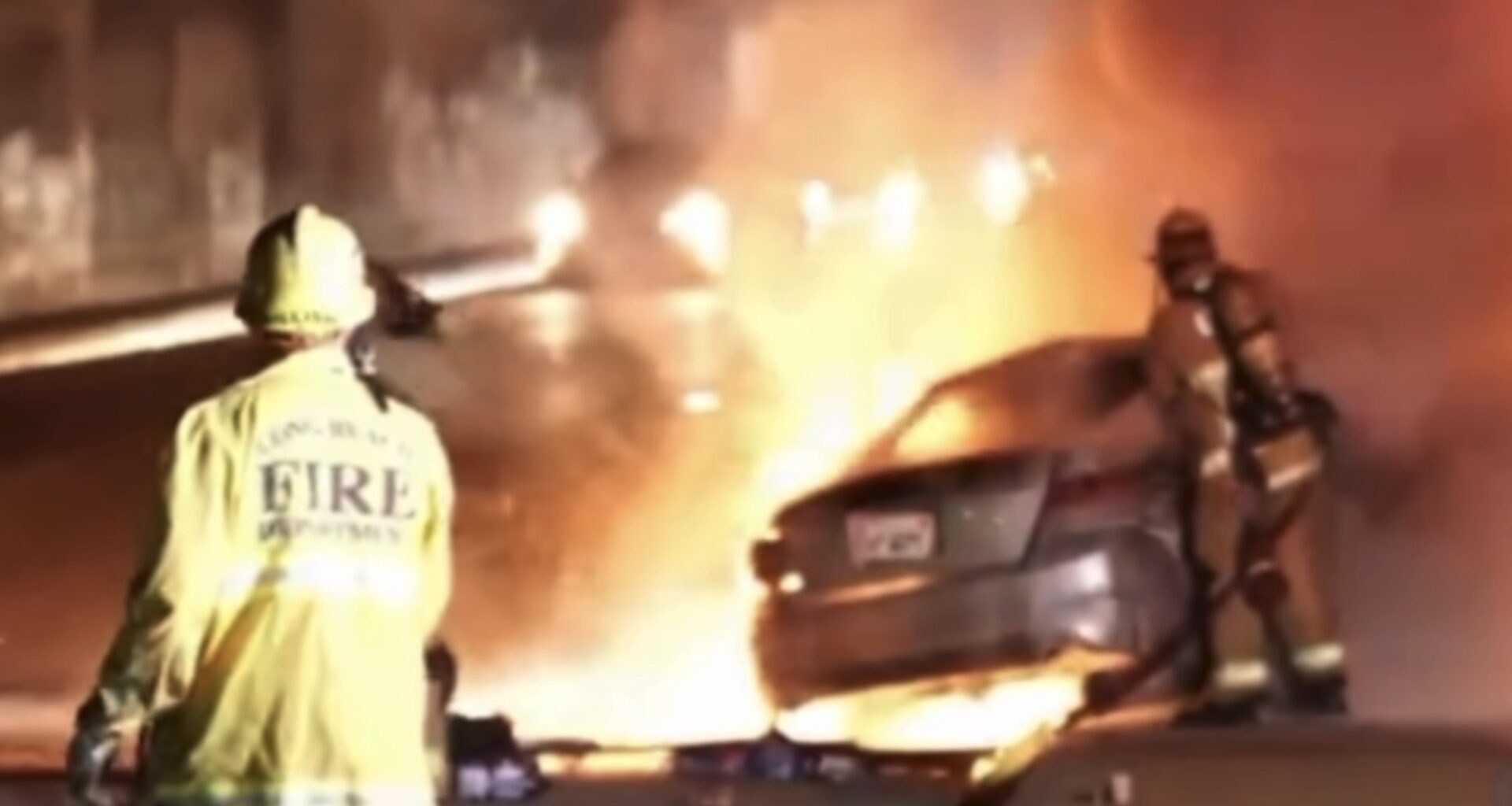 4 People Killed in Fiery Overnight Crash Near Long Beach Airport