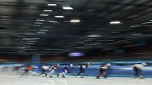 General view of speed skating