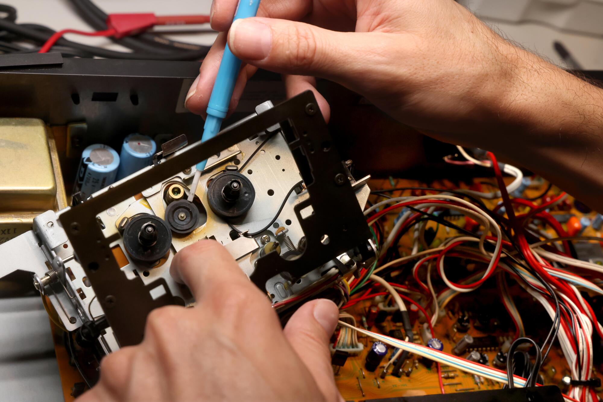 He learned how to repair gear by watching YouTube videos, perusing old manuals and through trial and error.