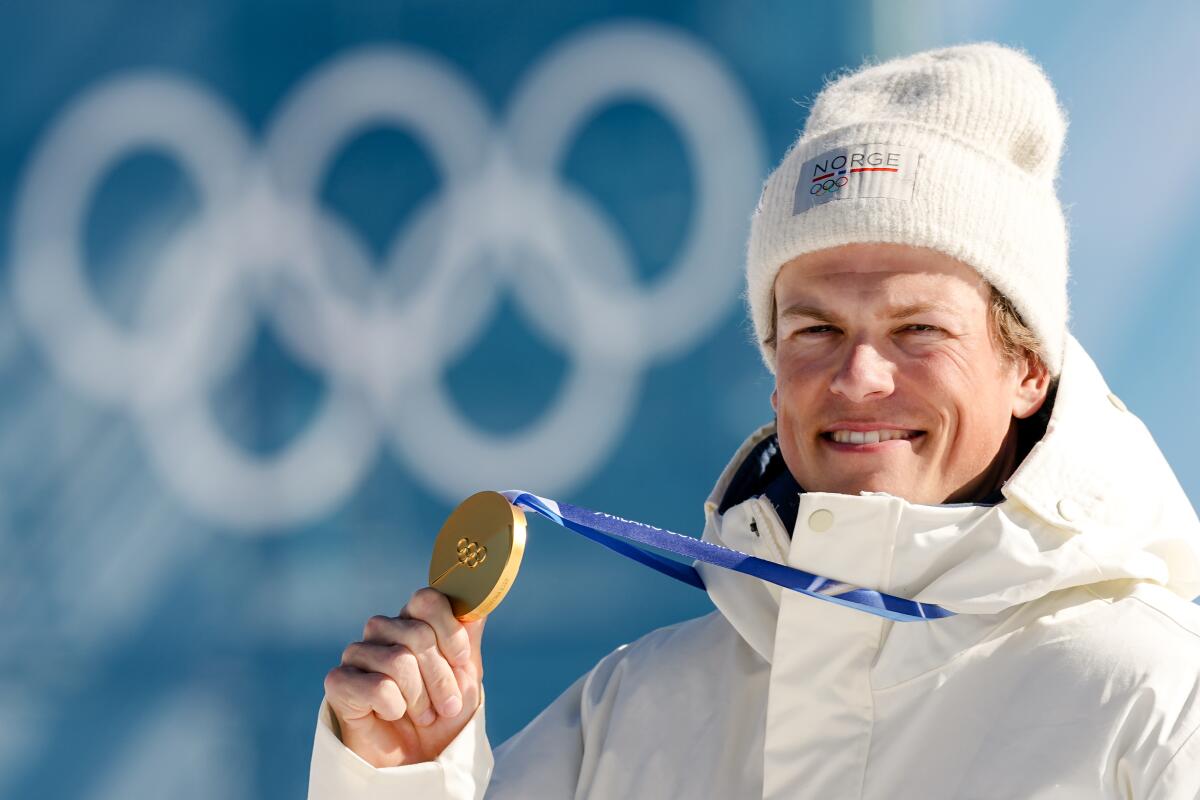 Cross-country skier Johannes Hoesflot Klaebo of Norway broke the record for most Winter Olympic gold medals.
