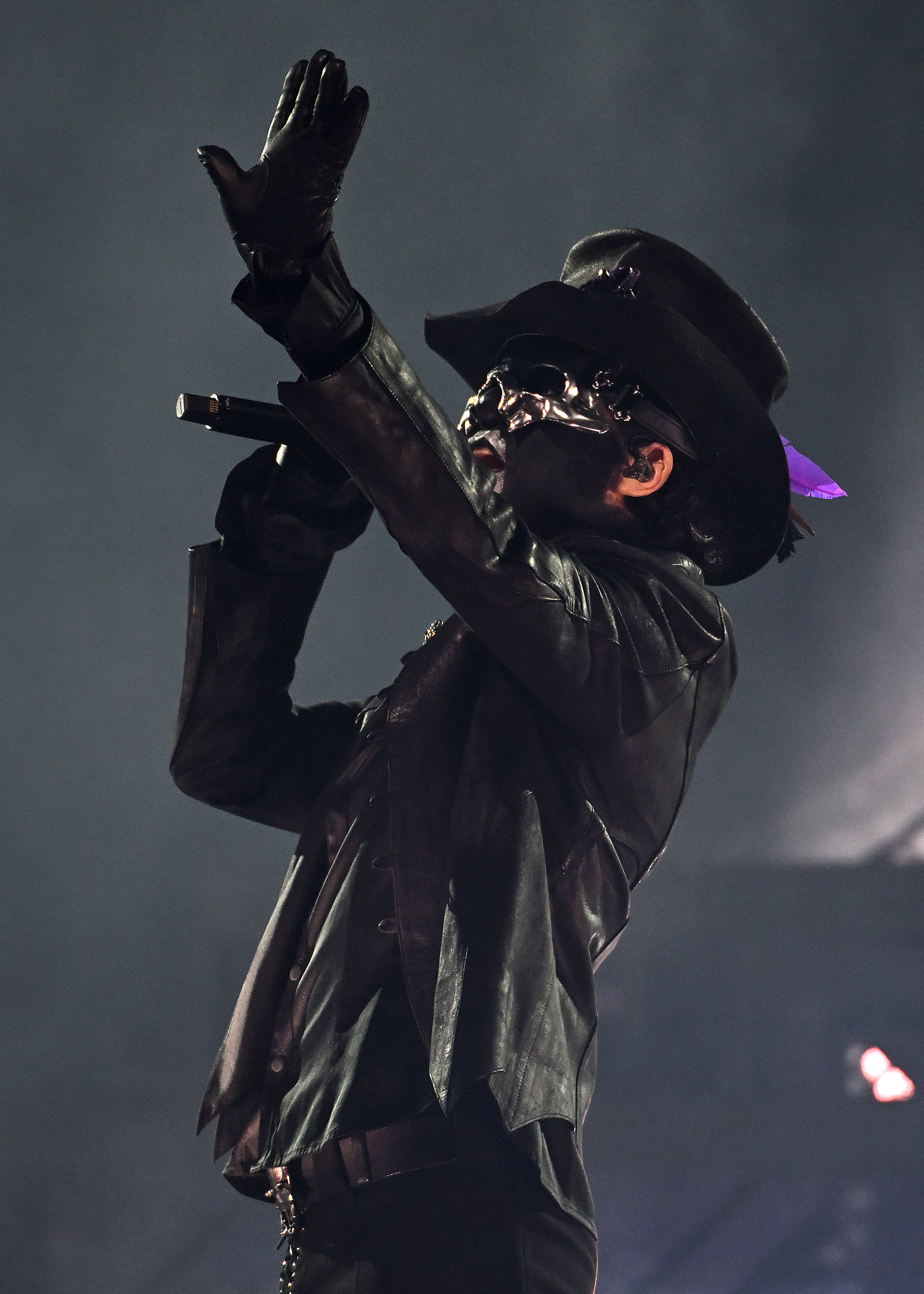 Lead singer Tobias Forge of the Swedish rock band Ghost...