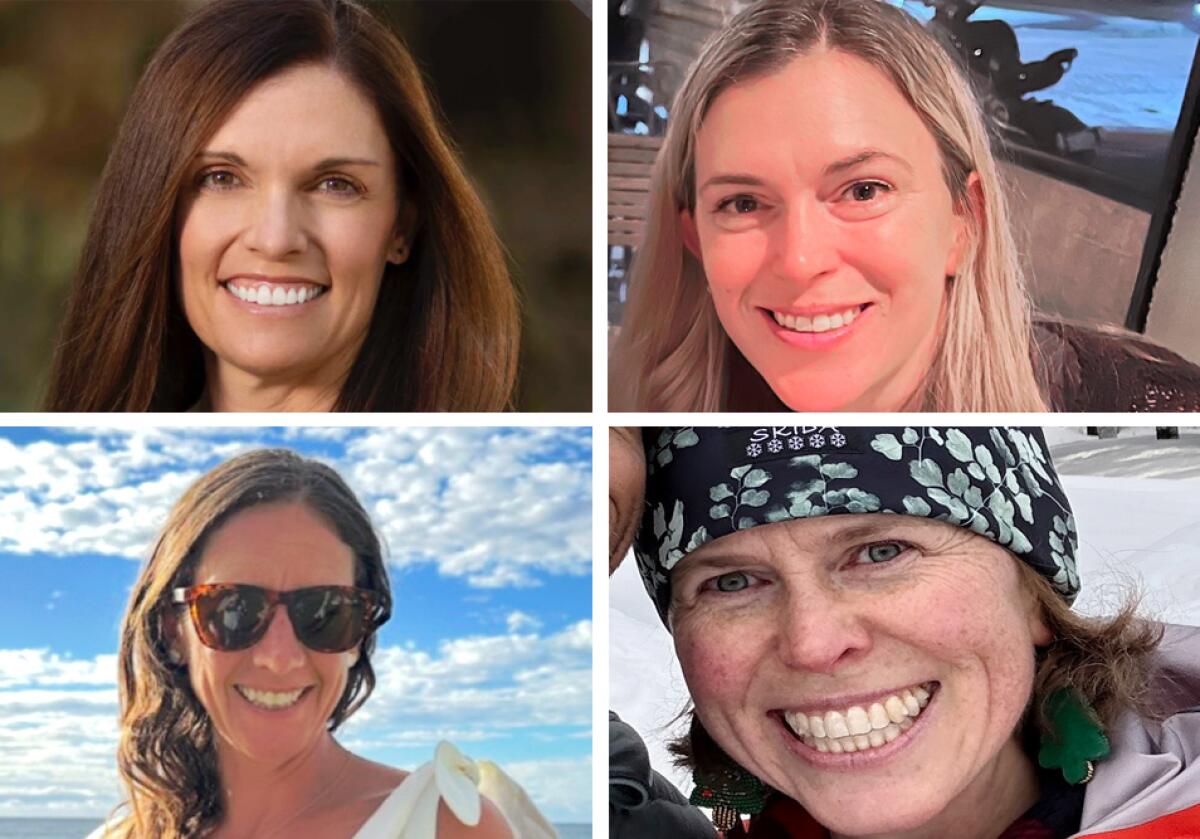 Montage of four women 