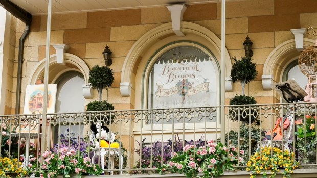 Disneyland honors Lillian Disney with a Main Street U.S.A. window at Disneyland. (Courtesy of Disneyland)